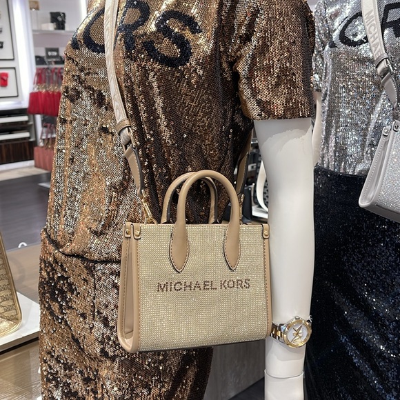 MICHAEL KORS MK
Mirella Extra-Small Logo XS Shopper XBody Leather Crossbody 
NWT - Picture 13 of 16